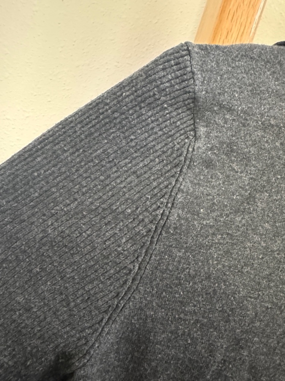 White House Black Market Dark Gray Draped Open-Front Cardigan Blazer - Picture 8 of 8